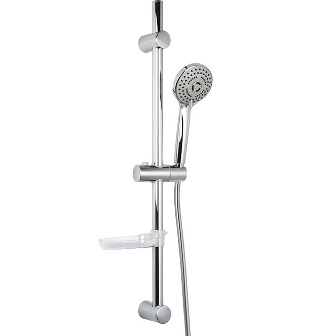 Душевая штанга с ручным душем Fima Carlo Frattini Wellness F2297NCR (хром)