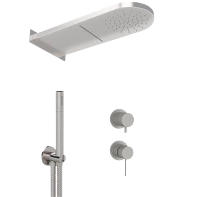 Душевая система Remer Inox SSX93PS02MMCA (сталь), без излива
