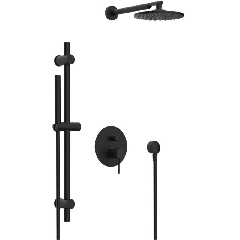 Душевая система Remer X Style X09S01ONO (черный матовый), без излива