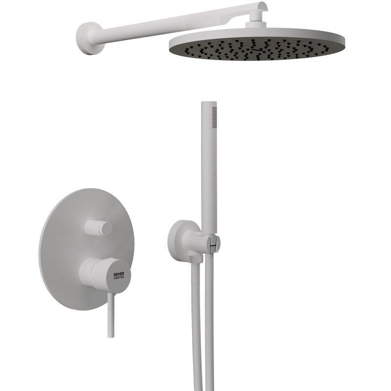 Душевая система Remer X Style X09S02OBO (белый матовый), без излива