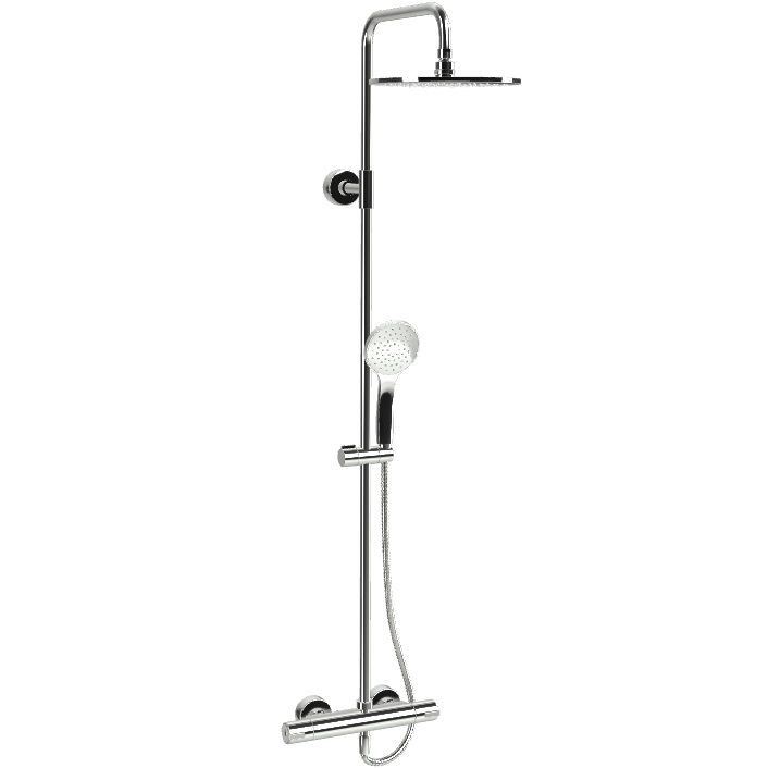 Душевая стойка с верхним душем 25x25 Fima Carlo Frattini Wellness Colonne doccia F3165/RP251CR (хром), без излива