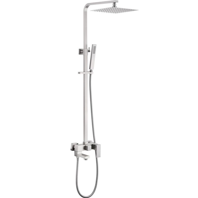 Душевая стойка Abber Daheim AF8216SPL (сатин), с изливом