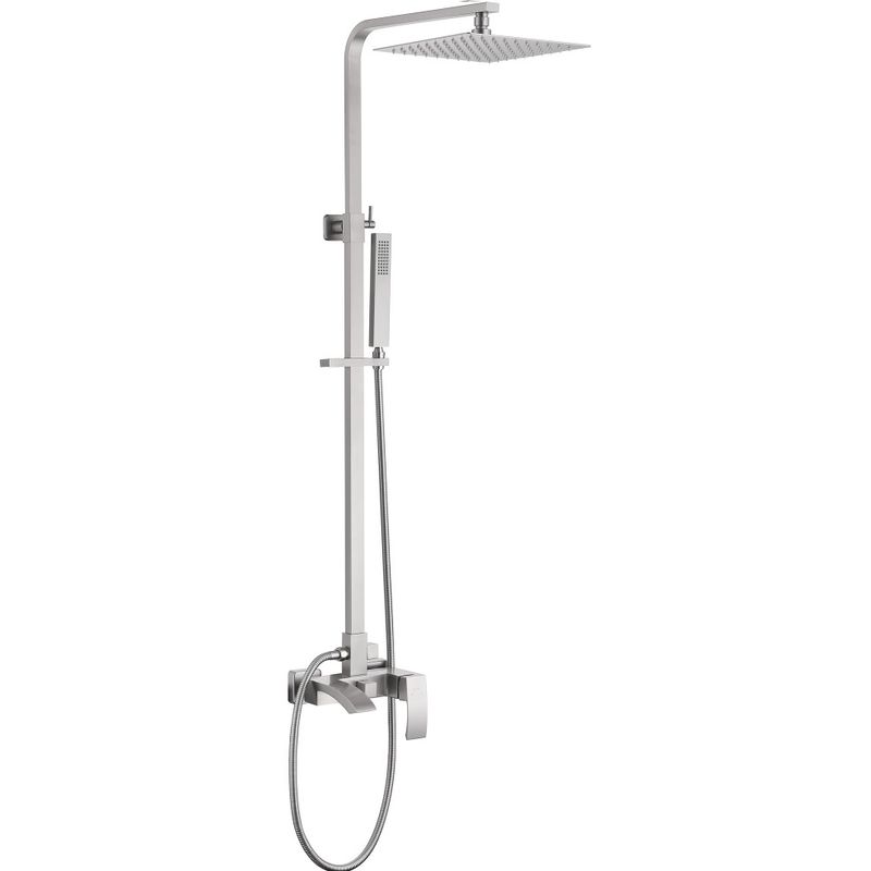 Душевая стойка Abber Wasserfall AF8616SPL (сатин), с изливом