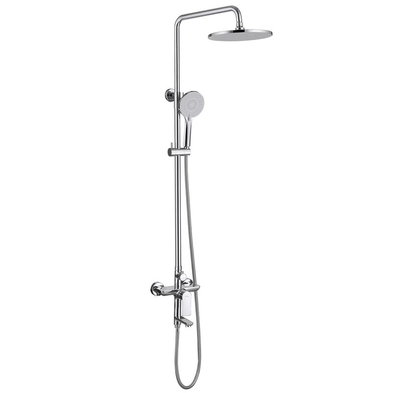 Душевая стойка Abber Weiss Insel AF8016N (хром), с изливом