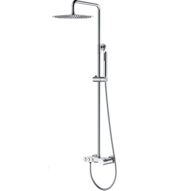 Душевая стойка Boheme Stick Diamond 128-CRCR 30x30см (хром), с изливом