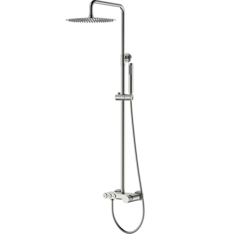 Душевая стойка Boheme Stick Touch 128-NB.2 30x30см (никель брашированный), с изливом