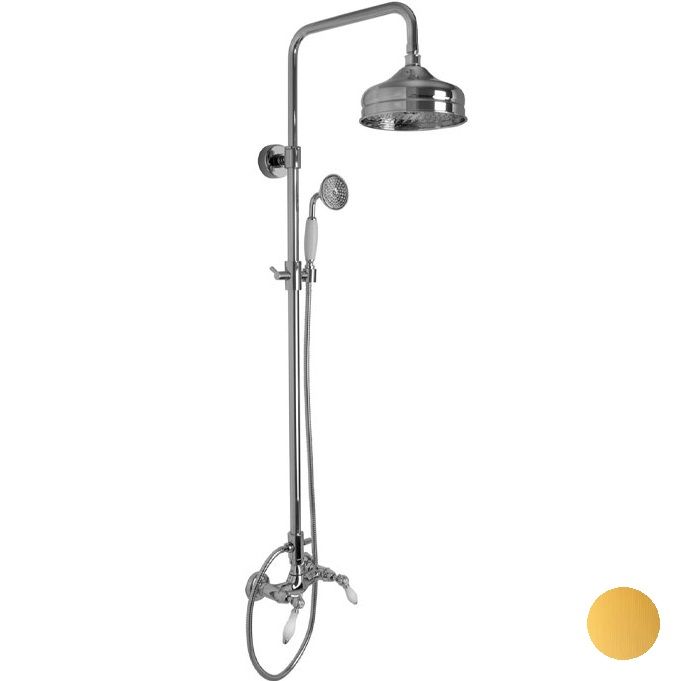 Душевая стойка Fima Carlo Frattini Herend F5405/2OR (золотой), без излива