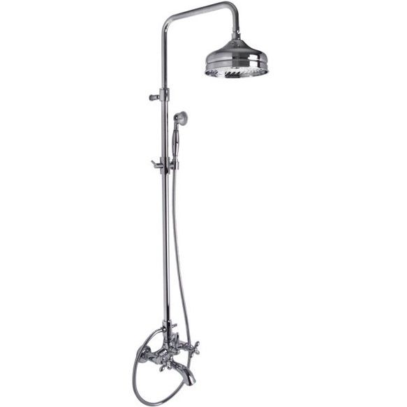 Душевая стойка Fima Carlo Frattini Olivia F5004/2CR (хром), с изливом
