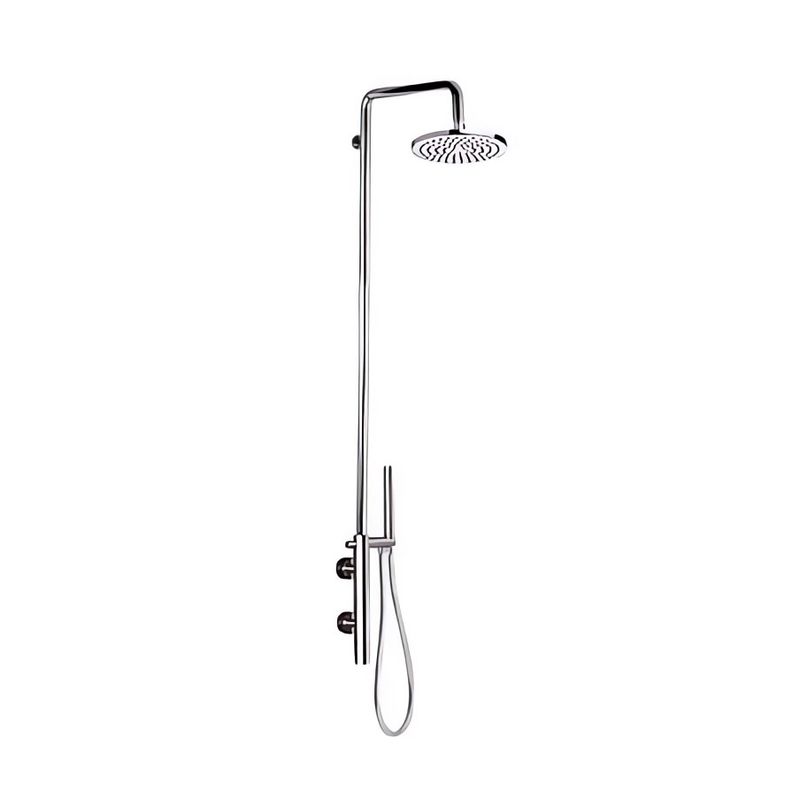 Душевая стойка Remer Minimal Thermo NT36 (хром), смеситель в комплекте, с термостатом