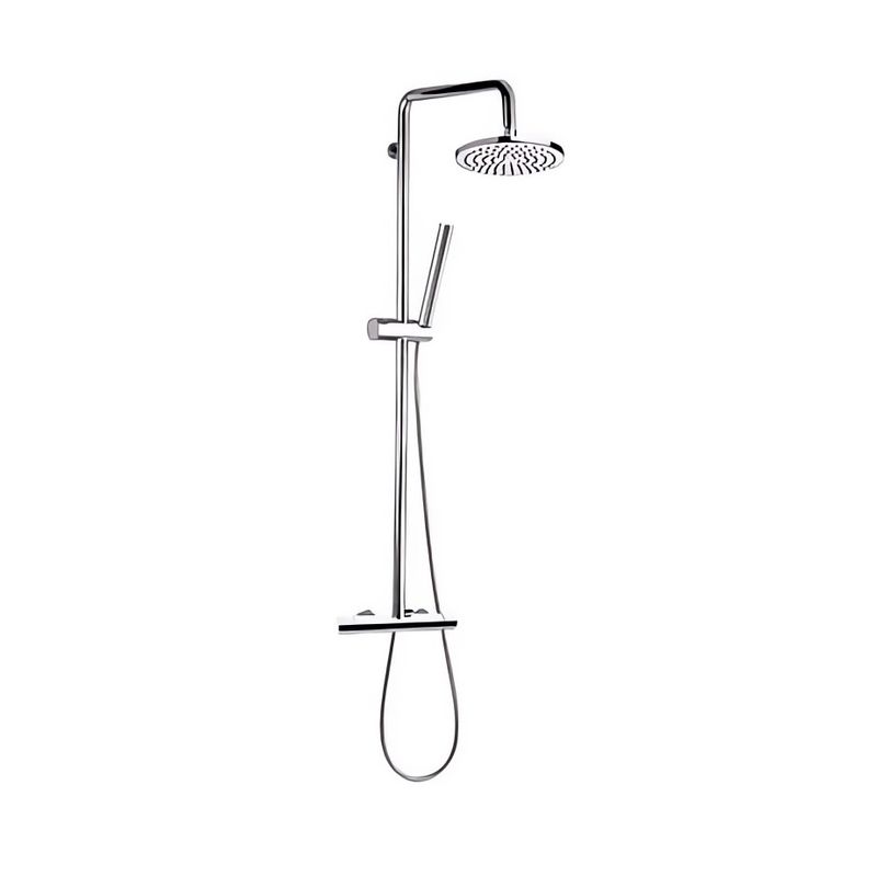 Душевая стойка Remer Minimal Thermo NT37 (хром), 20 см, смеситель в комплекте