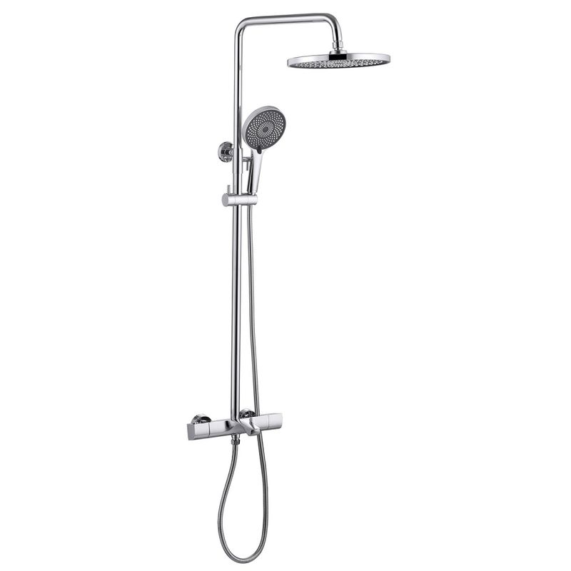 Душевая стойка с термостатом Abber Thermostat AF8516 (хром), с изливом