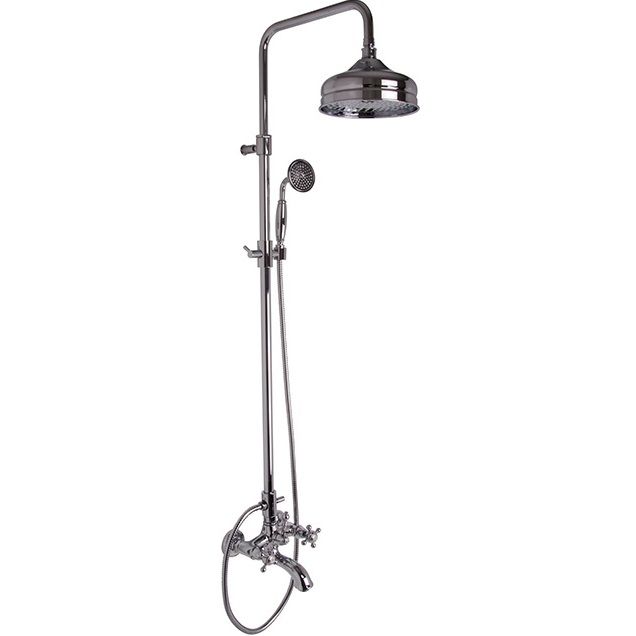 Душевая стойка со смесителем Fima Carlo Frattini Elizabeth F5084/2CR (хром), с изливом