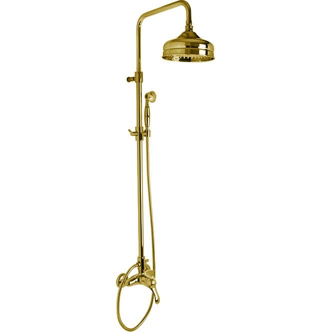 Душевая стойка со смесителем Fima Carlo Frattini Lamp F3305/2OR (золотой), без излива