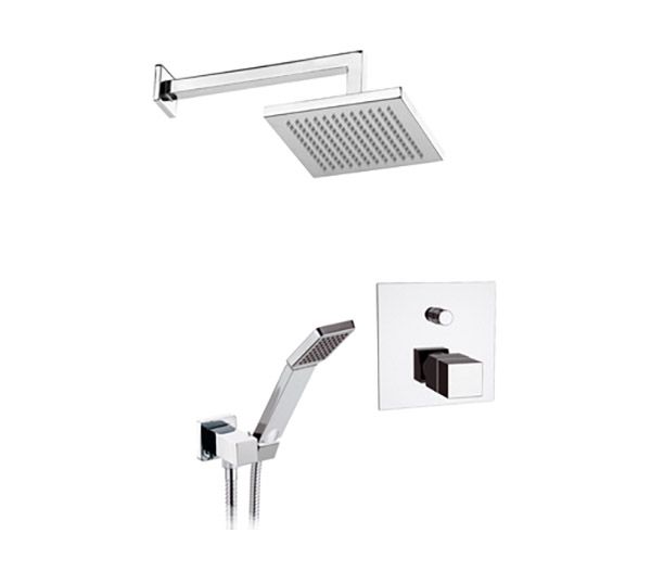 Душевой гарнитур Remer Qubika Thermo QT09S02 (хром)