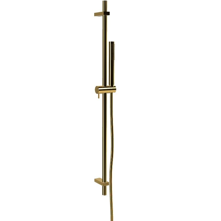 Душевая штанга Fima Carlo Frattini Wellness Saliscendi F2150OR (золотой), с ручным душем