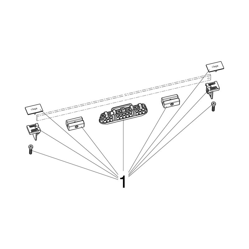 Душевой лоток Viega Advantix Vario 704360 (сталь глянцевая), произвольно укорачиваемый