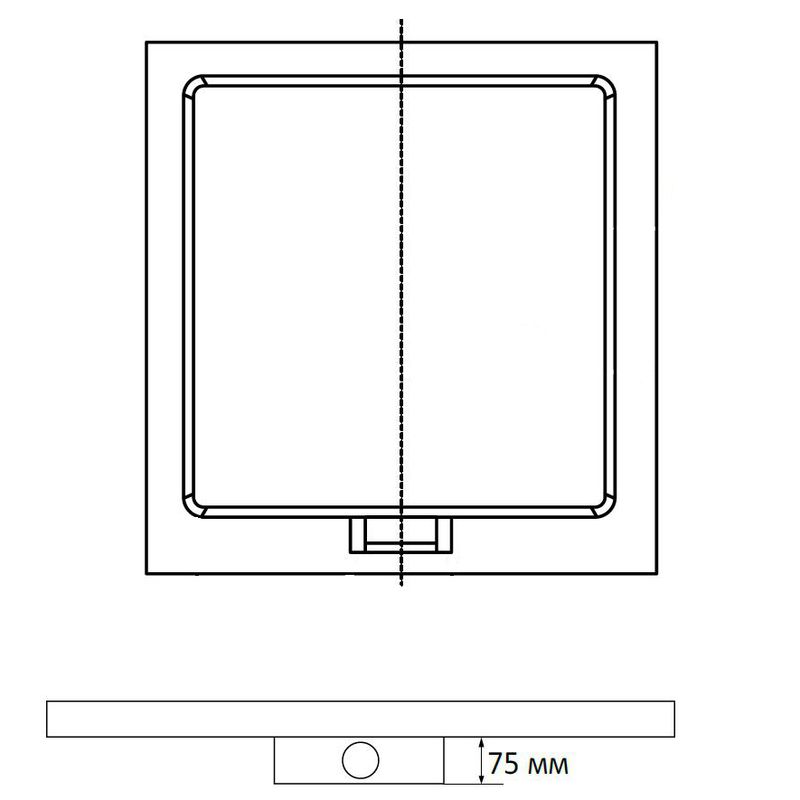 Душевой поддон RGW STA RGW STA-01W 16330100-01 100x100 (белый)