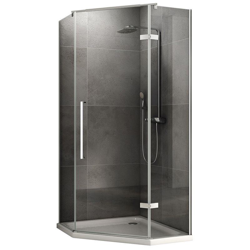 Душевой уголок Abber Ewiges Wasser AG05080 80х80х195 (хром)