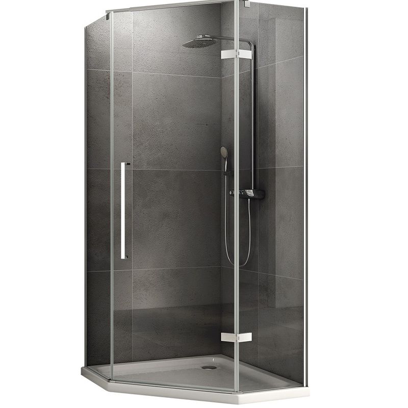 Душевой уголок Abber Ewiges Wasser AG05090 90х90х195 (хром)
