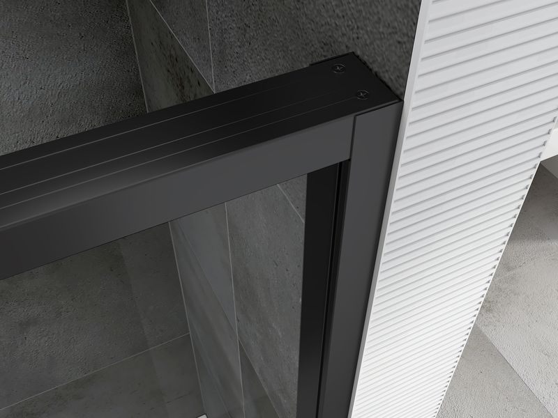 Душевой уголок Abber Komfort AG93160B-S102B 160x100x200 (черный матовый), с доводчиками