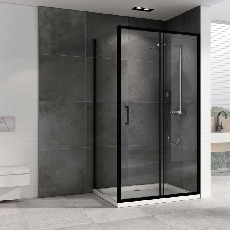 Душевой уголок Abber Schwarzer Diamant AG30110B5-S60B5 110x60x190 (черный матовый)