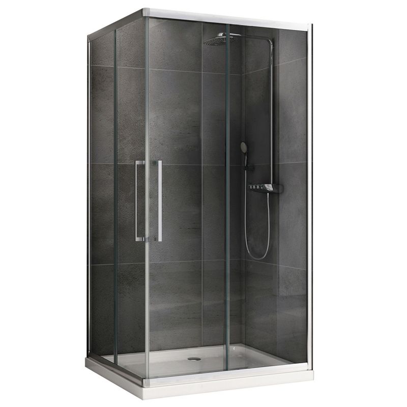 Душевой уголок Abber Schwarzer Diamant AG02128H 120х80х195 (хром)