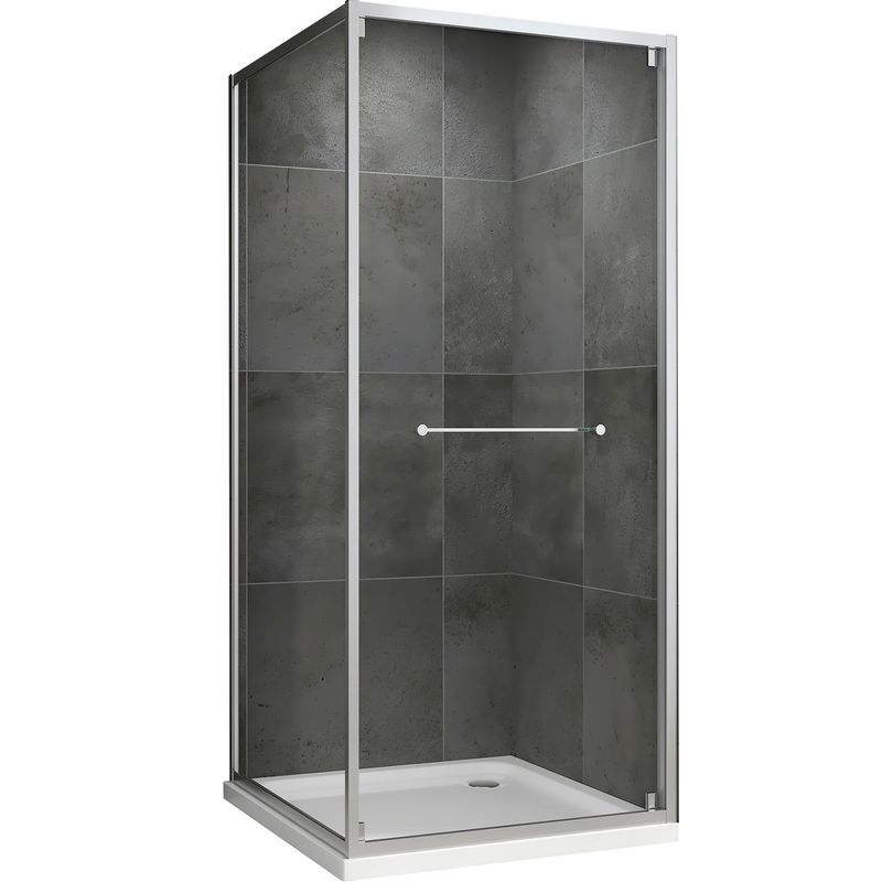 Душевой уголок Abber Schwarzer Diamant AG0A090 90x90x195 (хром)