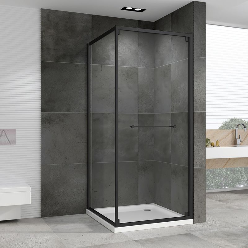 Душевой уголок Abber Schwarzer Diamant AG0A100B 100x100x195 (черный)