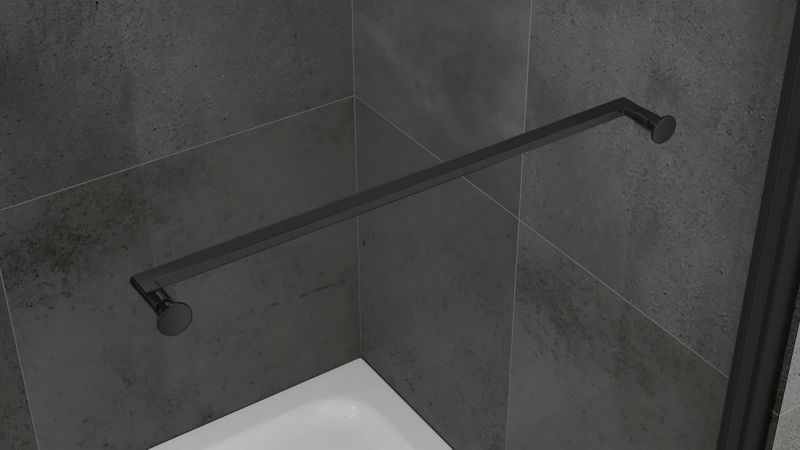 Душевой уголок Abber Schwarzer Diamant AG0A100B 100x100x195 (черный)