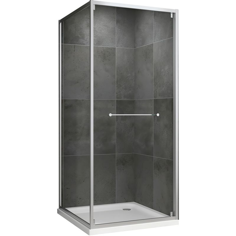 Душевой уголок Abber Schwarzer Diamant AG0A100 100x100x195 (хром)