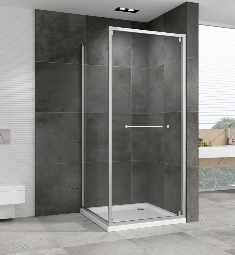 Душевой уголок Abber Schwarzer Diamant AG0A100 100x100x195 (хром)