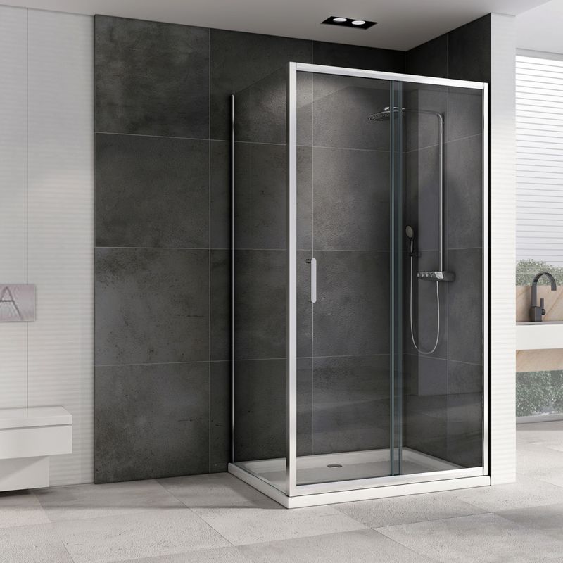 Душевой уголок Abber Schwarzer Diamant AG301205-S805 120x80x190 (хром)