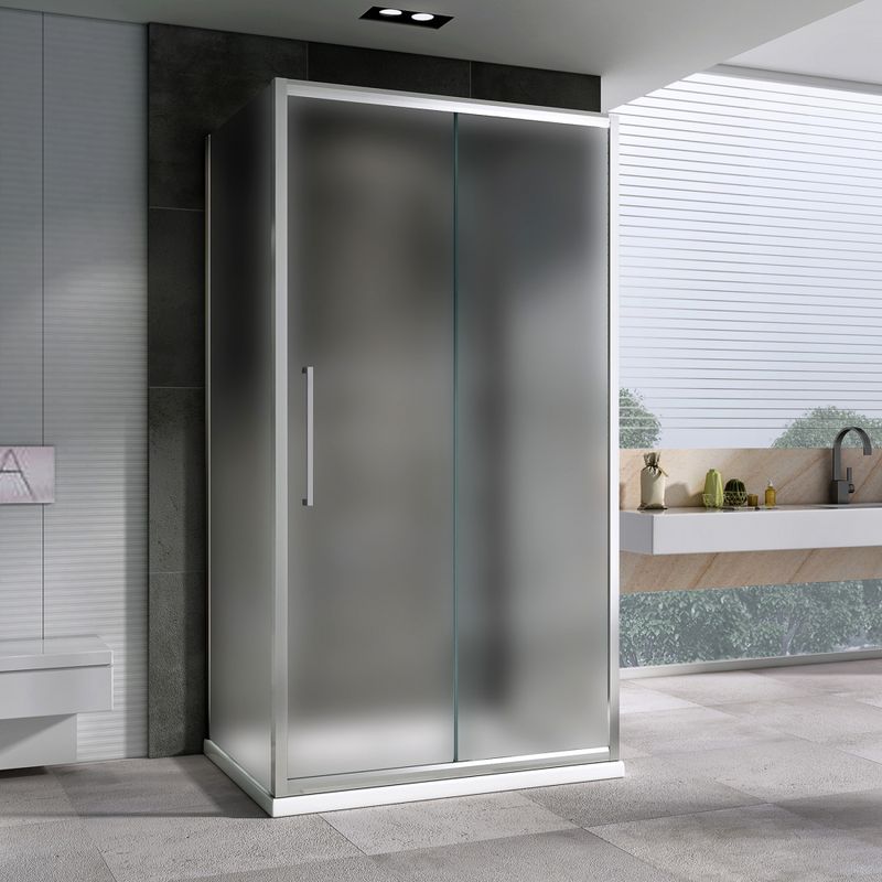 Душевой уголок Abber Schwarzer Diamant AG30150MH-S70M-S70M 150x70x195 (хром), П-образный