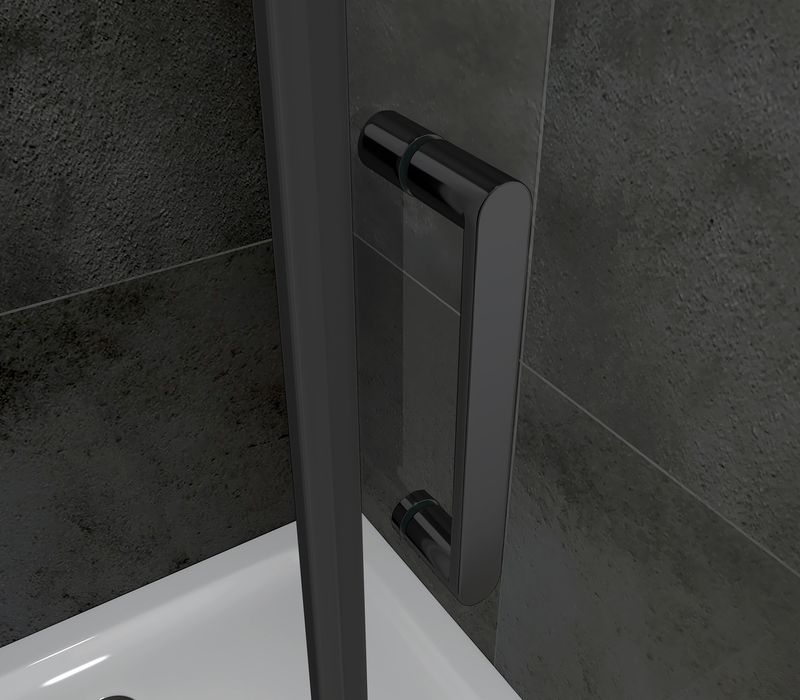 Душевой уголок Abber Sonnenstrand AG04100B-S70B 100x70x195 (черный матовый)