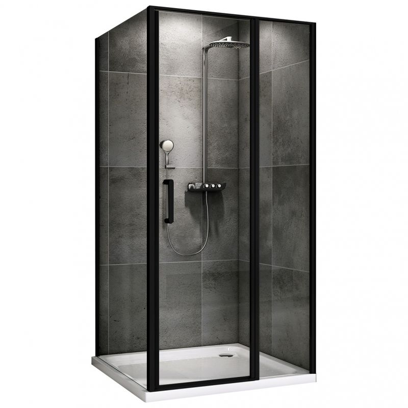 Душевой уголок Abber Sonnenstrand AG04110BS-S100B 110х100х195 (черный матовый)