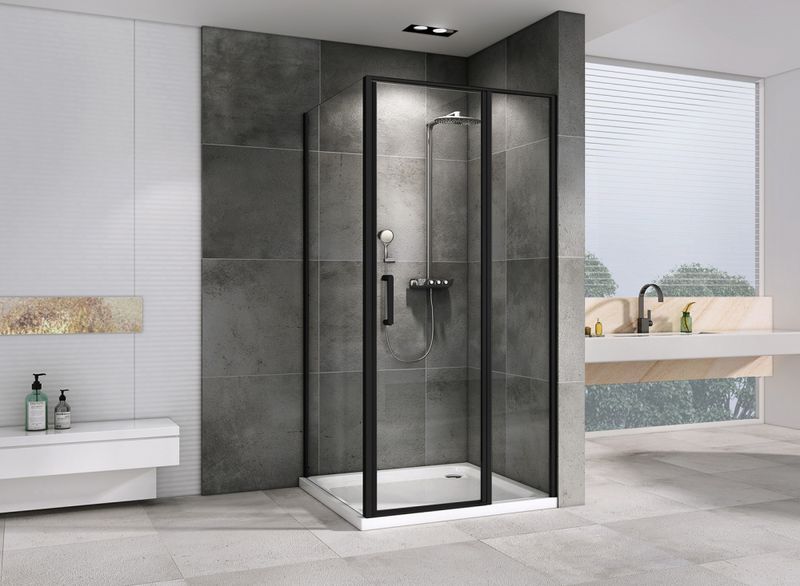Душевой уголок Abber Sonnenstrand AG04120BS-S75B 120х75х195 (черный матовый)