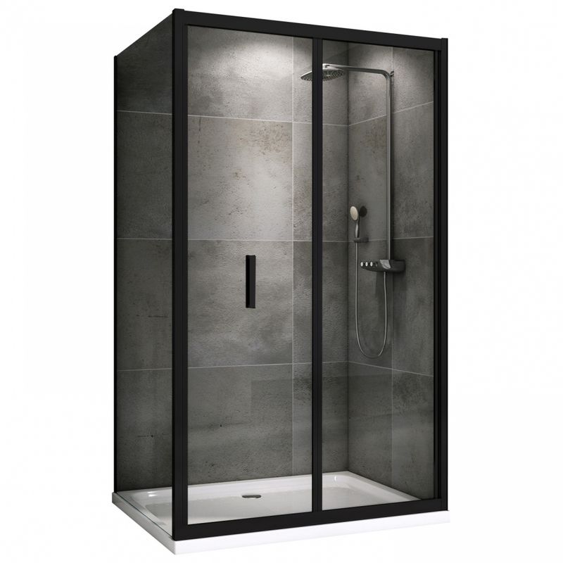 Душевой уголок Abber Sonnenstrand AG07090B-S100B 90x100x195 (черный матовый)