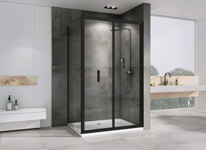 Душевой уголок Abber Sonnenstrand AG07120B-S70B 120x70x195 (черный матовый)