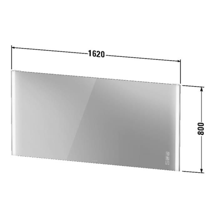 Зеркало с подсветкой Duravit XViu XV70470B1B1 80x162