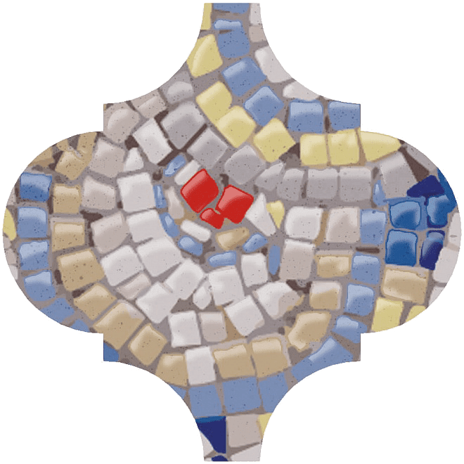 Декор Kerama Marazzi Арабески Майолика Гауди OP/A169/65000 6,5x6,5