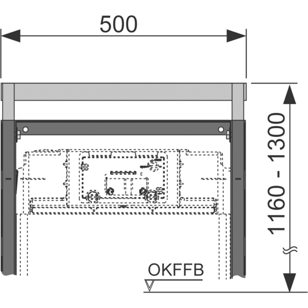 Комплект для изменения высоты крепления модуля Tece TECEprofil 9380002