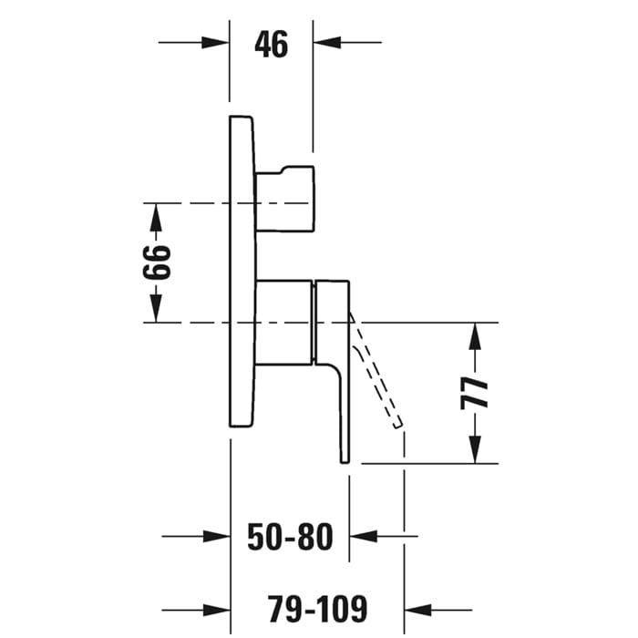 Смеситель для душа Duravit B.3 B35210018010
