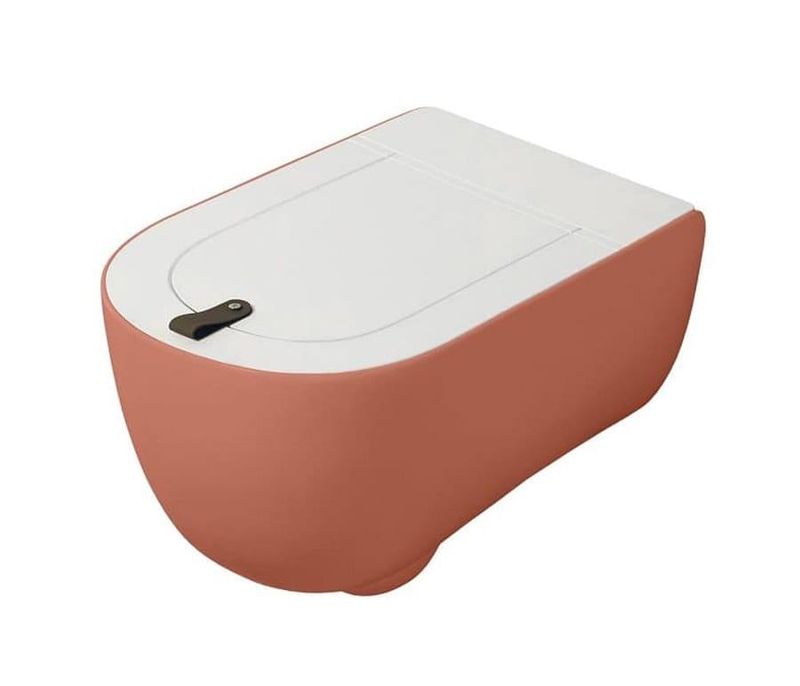 Унитаз подвесной Artceram The One THV001 14 00 rosso corallo 52x35