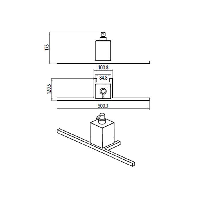 Дозатор подвесной Gattoni Kubik 4525/ABC0