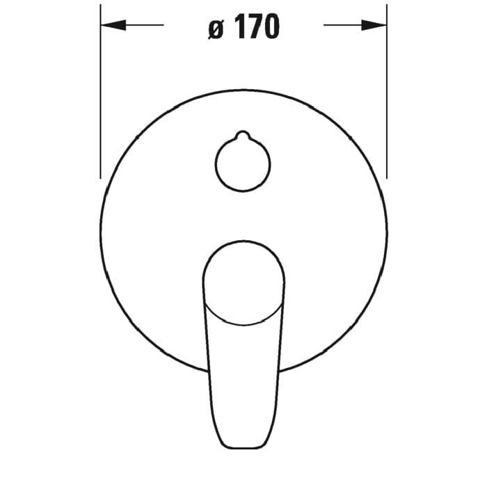 Смеситель для ванны Duravit B.1 B15210012010