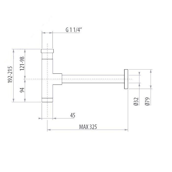 Сифон Gattoni Accessori 0162/00C0 cr