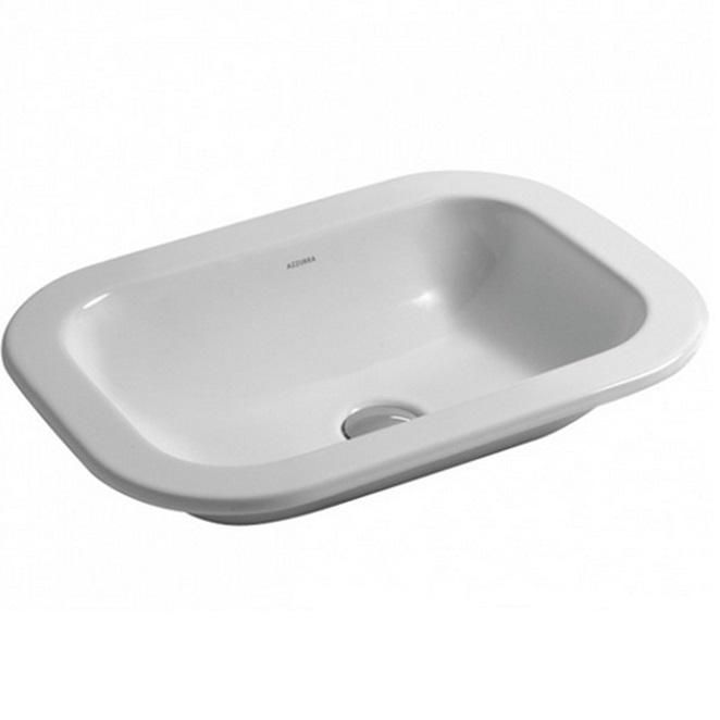 Раковина встраиваемая Azzurra Glaze GLLT05040000BI (GLZ 50x40/SP bi) 50х40