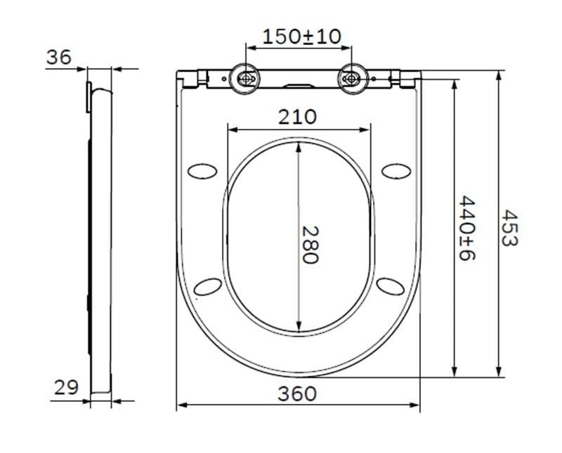 Сиденье для унитаза AM.PM Spirit V2.0 C707858WH