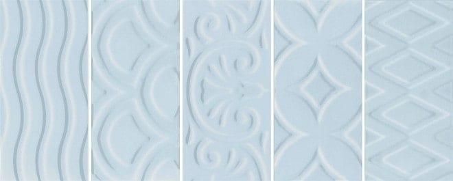 Настенная плитка Kerama Marazzi Авеллино Голубой Структура Mix 16015 7,4x15