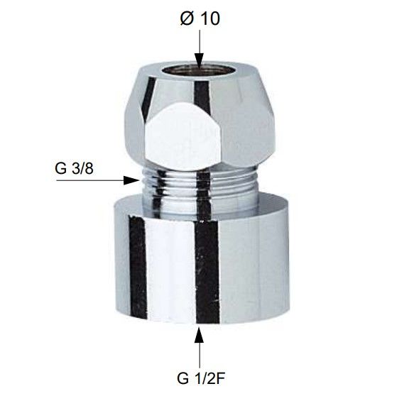 Гайка Remer 125F (хром)